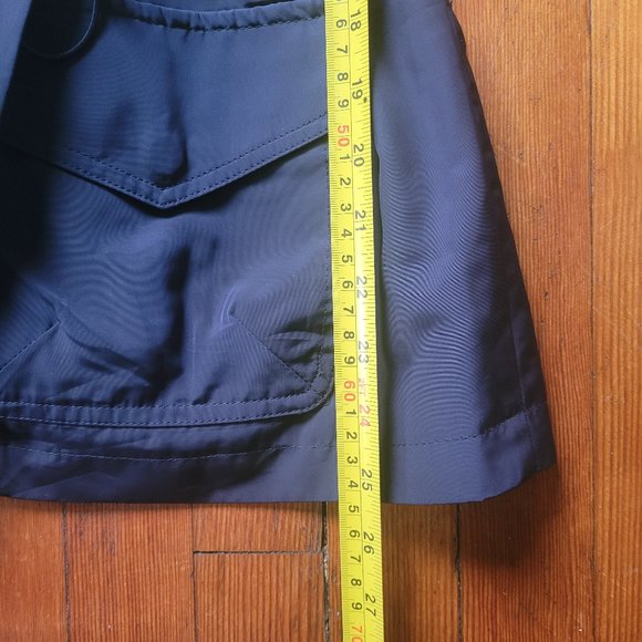 Crown & Ivy Navy Rain Jacket, sz Small - Picture 7 of 8